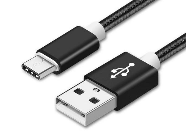 MaKant USB 2.0 Kaapeli A uros - C uros, 1m, musta nylon MaKant USB 2.0 Kaapeli A uros - C uros, 1m, musta nylon
